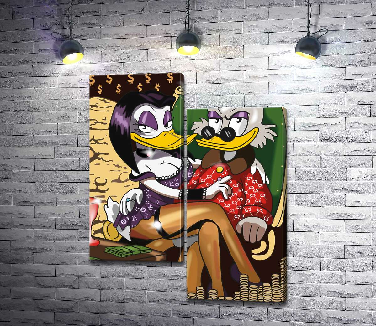 Модульная картина ArtPoster Магика де Гипноз (Magica De Spell) соблазнительно сидит на руках у Скруджа МакДака (Scrooge McDuck) 100x126 см Модуль №5
Модульная картина ArtPoster Магика де Гипноз (Magica De Spell) соблазнительно сидит на руках у Скруджа МакДака (Scrooge McDuck) 100x126 см Модуль №5