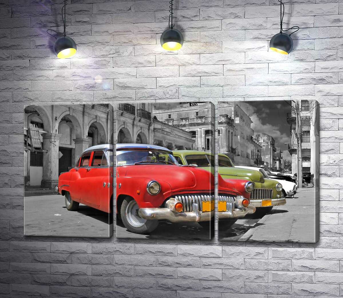 Модульная картина ArtPoster Красная модель автомобиля Chevrolet 1952 года на старинной улице Кубы 102x53 см Модуль №11
Модульная картина ArtPoster Красная модель автомобиля Chevrolet 1952 года на старинной улице Кубы 102x53 см Модуль №11