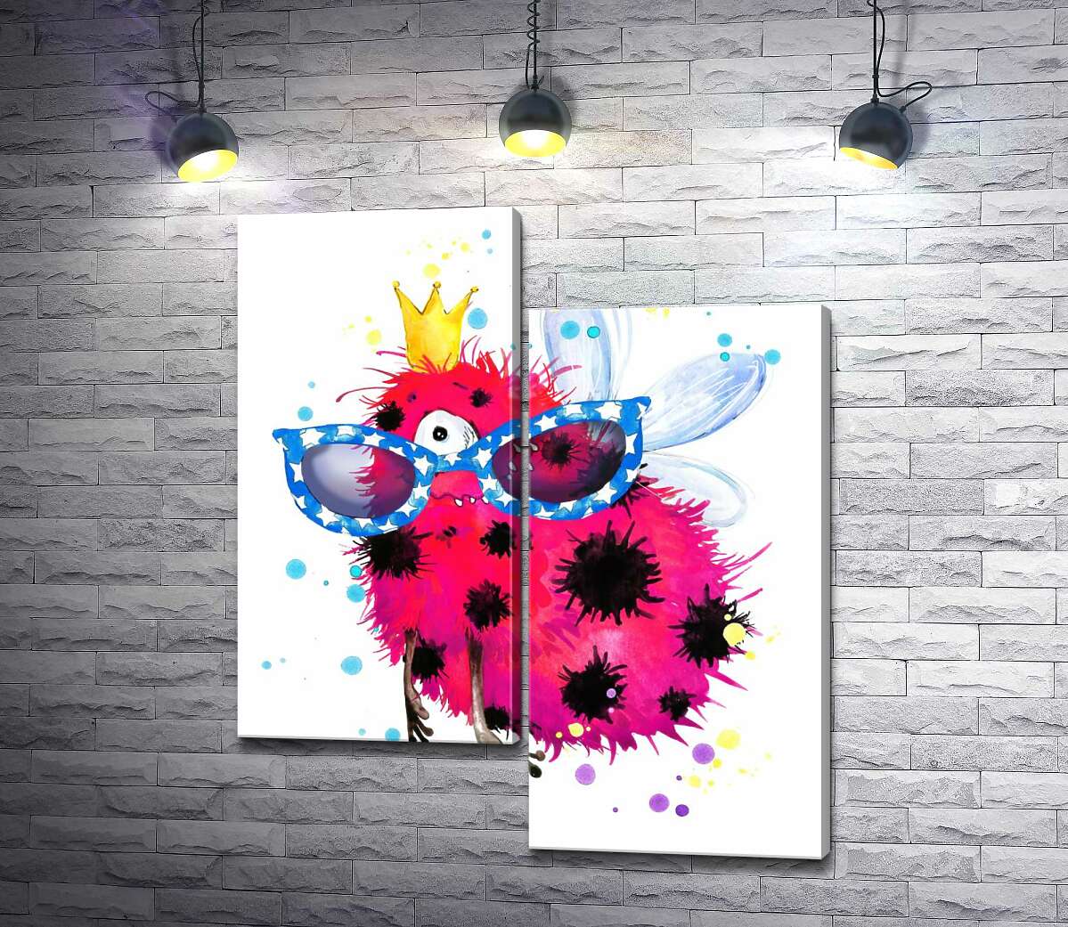 Модульная картина ArtPoster Крылатый красный монстр с короной и очками 50x60 см Модуль №5
Модульная картина ArtPoster Крылатый красный монстр с короной и очками 50x60 см Модуль №5