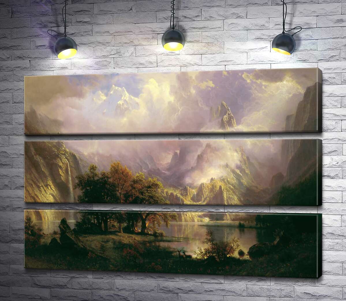 Модульная картина ArtPoster Ландшафт каменистых гор (Rocky Mountain Landscape) – Альберт Бирштадт (Albert Bierstadt) 100x69 см Модуль №13
Модульная картина ArtPoster Ландшафт каменистых гор (Rocky Mountain Landscape) – Альберт Бирштадт (Albert Bierstadt) 100x69 см Модуль №13
