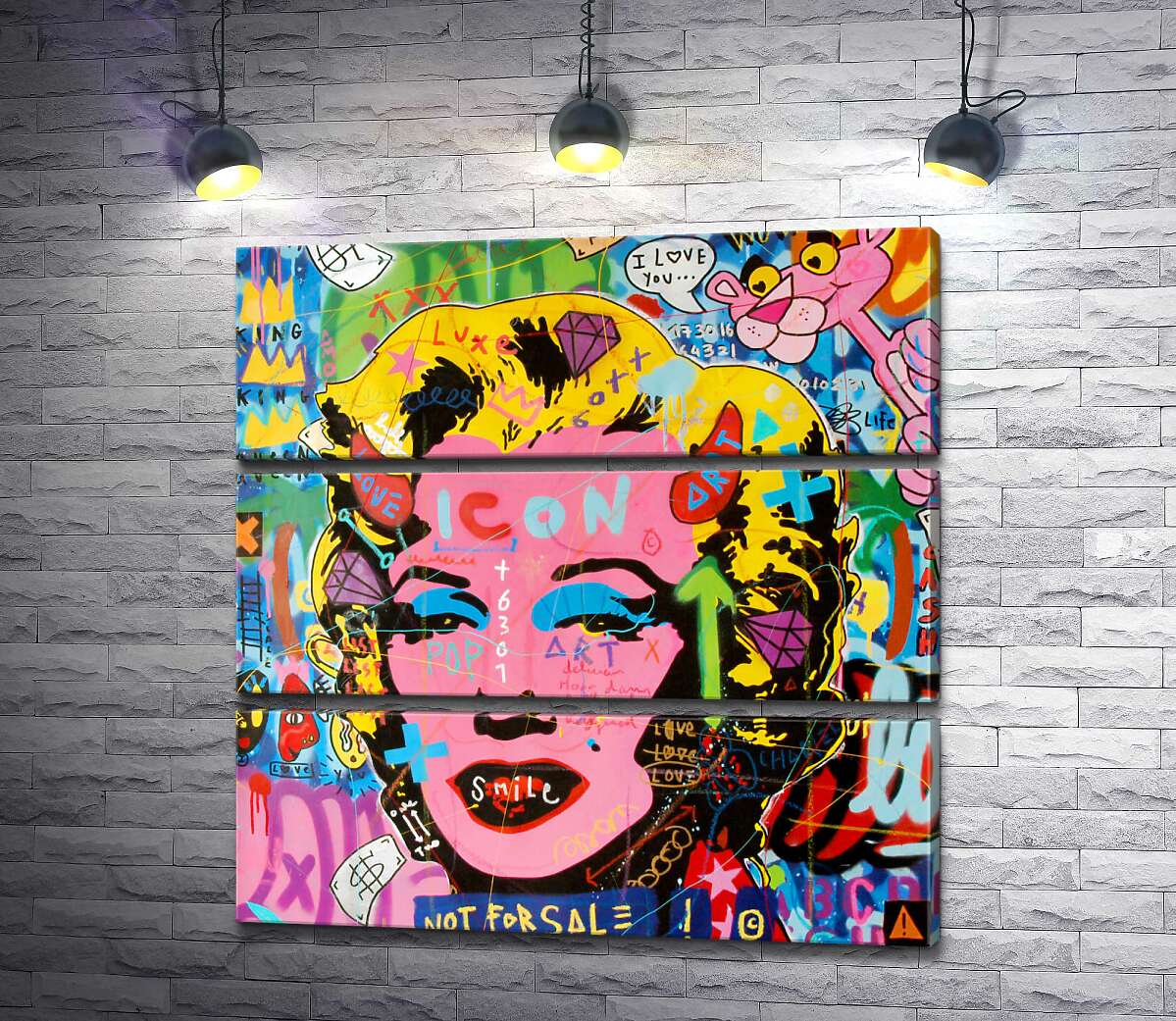 Модульная картина ArtPoster Мерелин не на продажу (Marilyn not for sale) - Джисбар 60x60 см Модуль №13
Модульная картина ArtPoster Мерелин не на продажу (Marilyn not for sale) - Джисбар 60x60 см Модуль №13