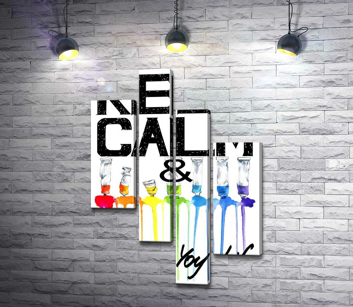 Модульная картина ArtPoster Краска вытекает из ярких тюбиков на надписи "keep calm and colour your life" 100x147 см Модуль №20
Модульная картина ArtPoster Краска вытекает из ярких тюбиков на надписи "keep calm and colour your life" 100x147 см Модуль №20