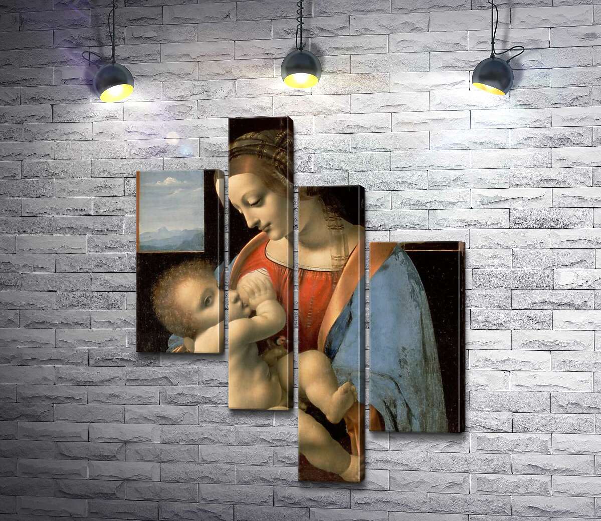 Модульная картина ArtPoster Мадонна Литта (Madonna Litta) – Леонардо да Винчи (Leonardo da Vinci) 130x169 см Модуль №20
Модульная картина ArtPoster Мадонна Литта (Madonna Litta) – Леонардо да Винчи (Leonardo da Vinci) 130x169 см Модуль №20