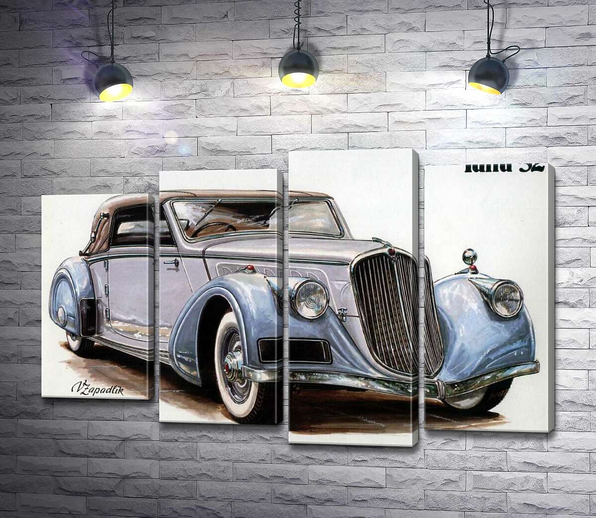 Модульная картина ArtPoster Небесно-голубой автомобиль Tatra 52 100x67 см Модуль №21
Модульная картина ArtPoster Небесно-голубой автомобиль Tatra 52 100x67 см Модуль №21
