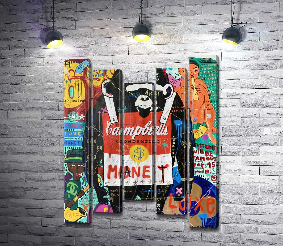 Модульная картина ArtPoster Обезьяна с супом Кэмпбелл (Campbell's soup monkey) – Джисбар 130x171 см Модуль №28
Модульная картина ArtPoster Обезьяна с супом Кэмпбелл (Campbell's soup monkey) – Джисбар 130x171 см Модуль №28
