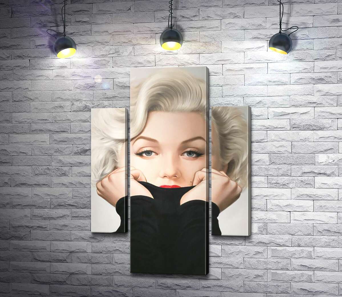 Модульная картина ArtPoster Нежный портрет Мэрилин Монро (Marilyn Monroe) в черном свитере 80x119 см Модуль №7
Модульная картина ArtPoster Нежный портрет Мэрилин Монро (Marilyn Monroe) в черном свитере 80x119 см Модуль №7