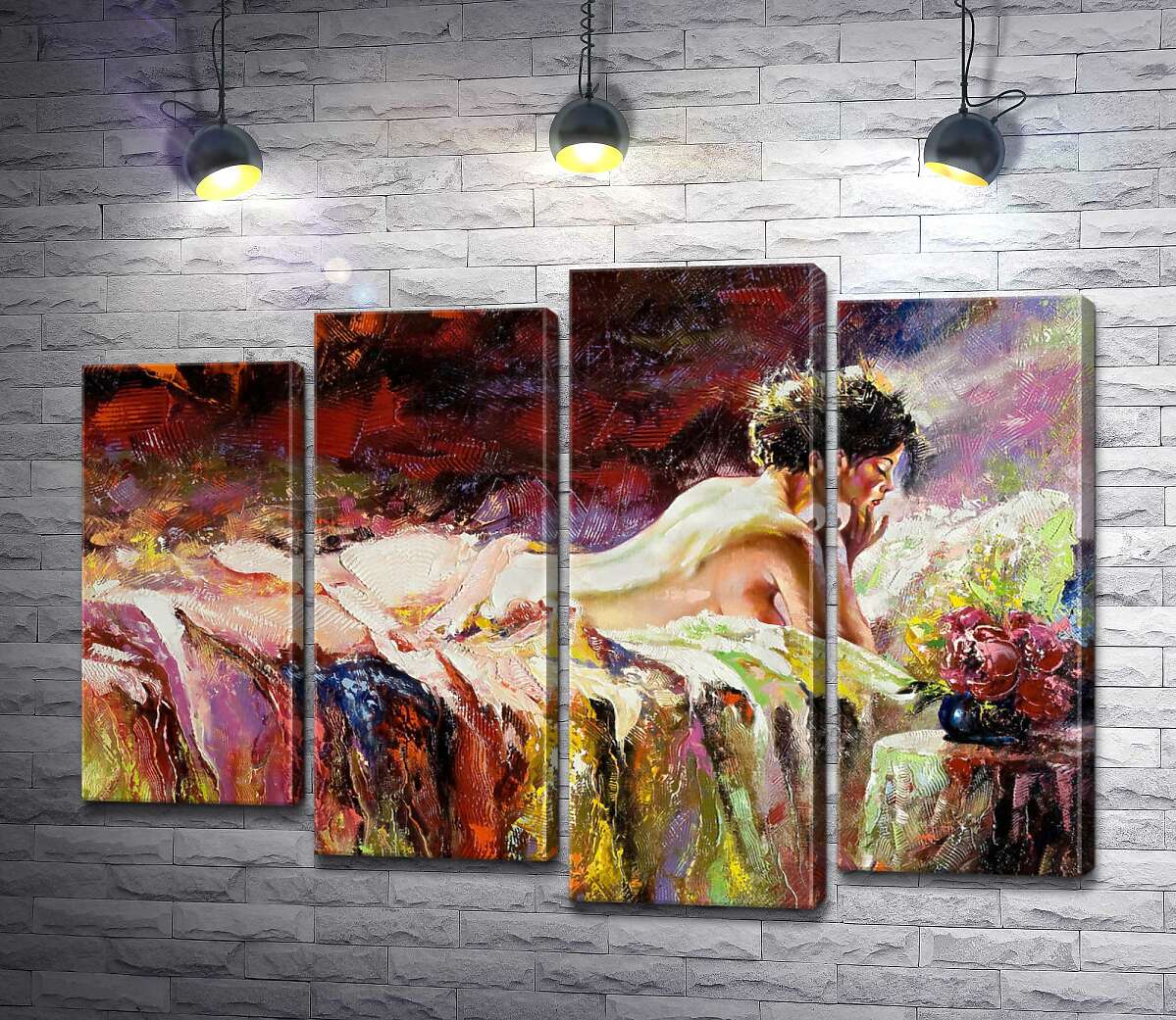 Модульная картина ArtPoster Обнаженный силуэт женщины, что лежит в постели 100x74 см Модуль №21
Модульная картина ArtPoster Обнаженный силуэт женщины, что лежит в постели 100x74 см Модуль №21