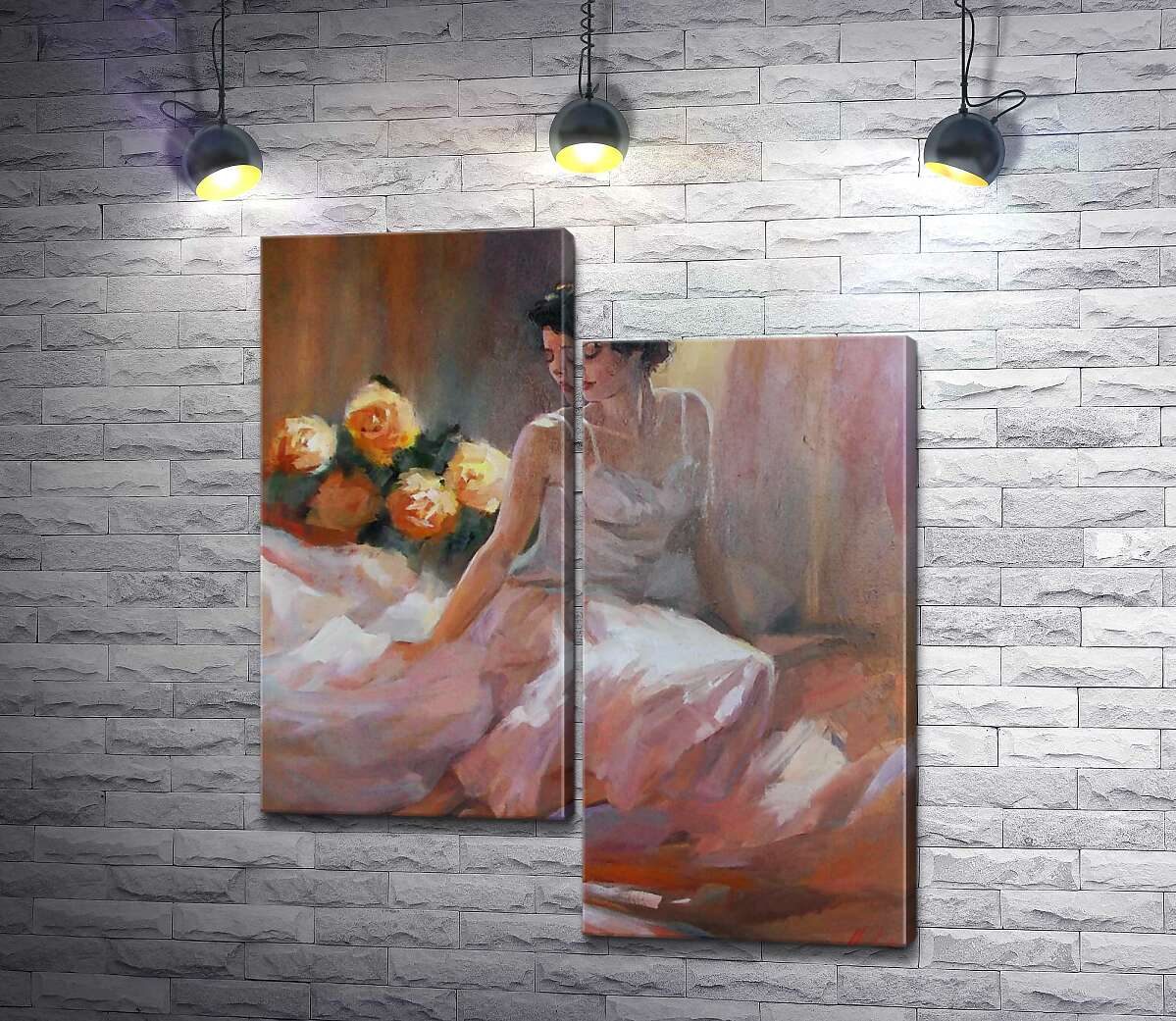 Модульная картина ArtPoster Нежный силуэт девушки в белом шелковом платье рядом с букетом роз 50x60 см Модуль №5
Модульная картина ArtPoster Нежный силуэт девушки в белом шелковом платье рядом с букетом роз 50x60 см Модуль №5