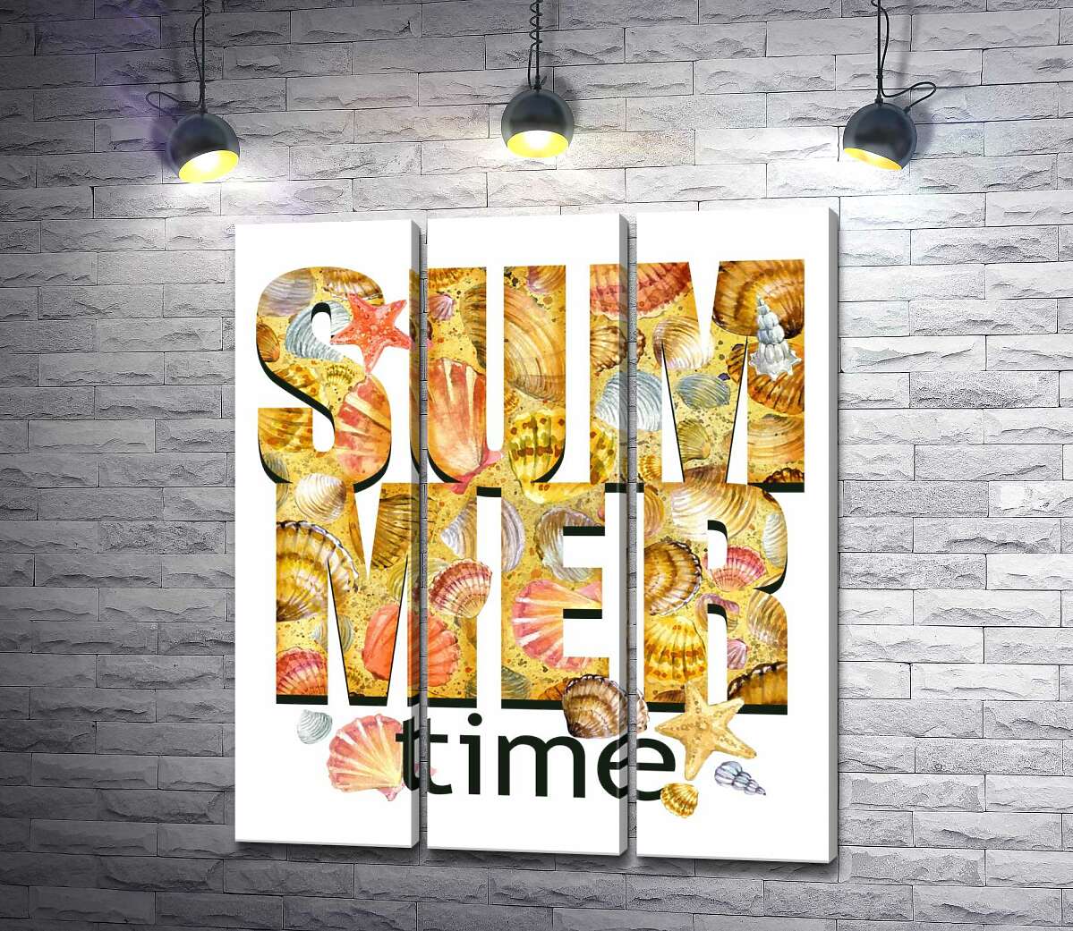 Модульная картина ArtPoster Надпись "summertime" усыпана морскими ракушками 60x71 см Модуль №11
Модульная картина ArtPoster Надпись "summertime" усыпана морскими ракушками 60x71 см Модуль №11