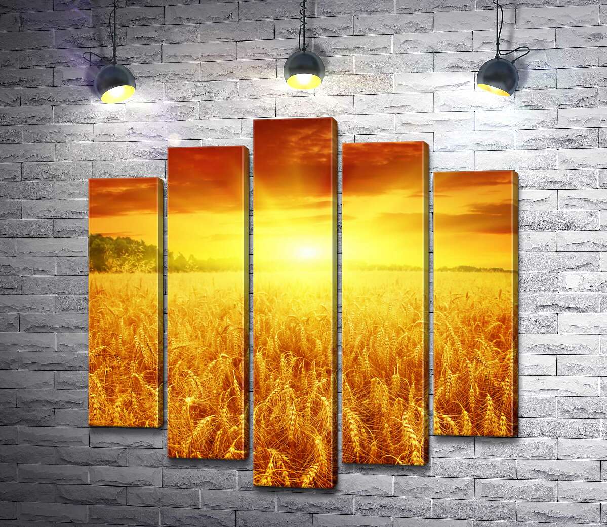 Модульная картина ArtPoster Налитая пшеница колосится золотом в лучах солнца 130x132 см Модуль №26
Модульная картина ArtPoster Налитая пшеница колосится золотом в лучах солнца 130x132 см Модуль №26
