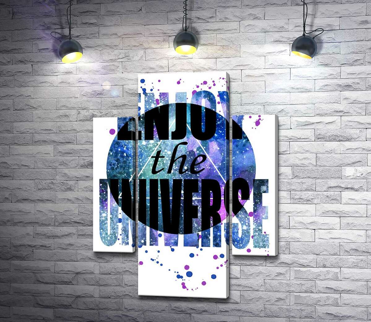 Модульная картина ArtPoster Надпись "enjoy the universe" на круглом фоне 131x179 см Модуль №7
Модульная картина ArtPoster Надпись "enjoy the universe" на круглом фоне 131x179 см Модуль №7