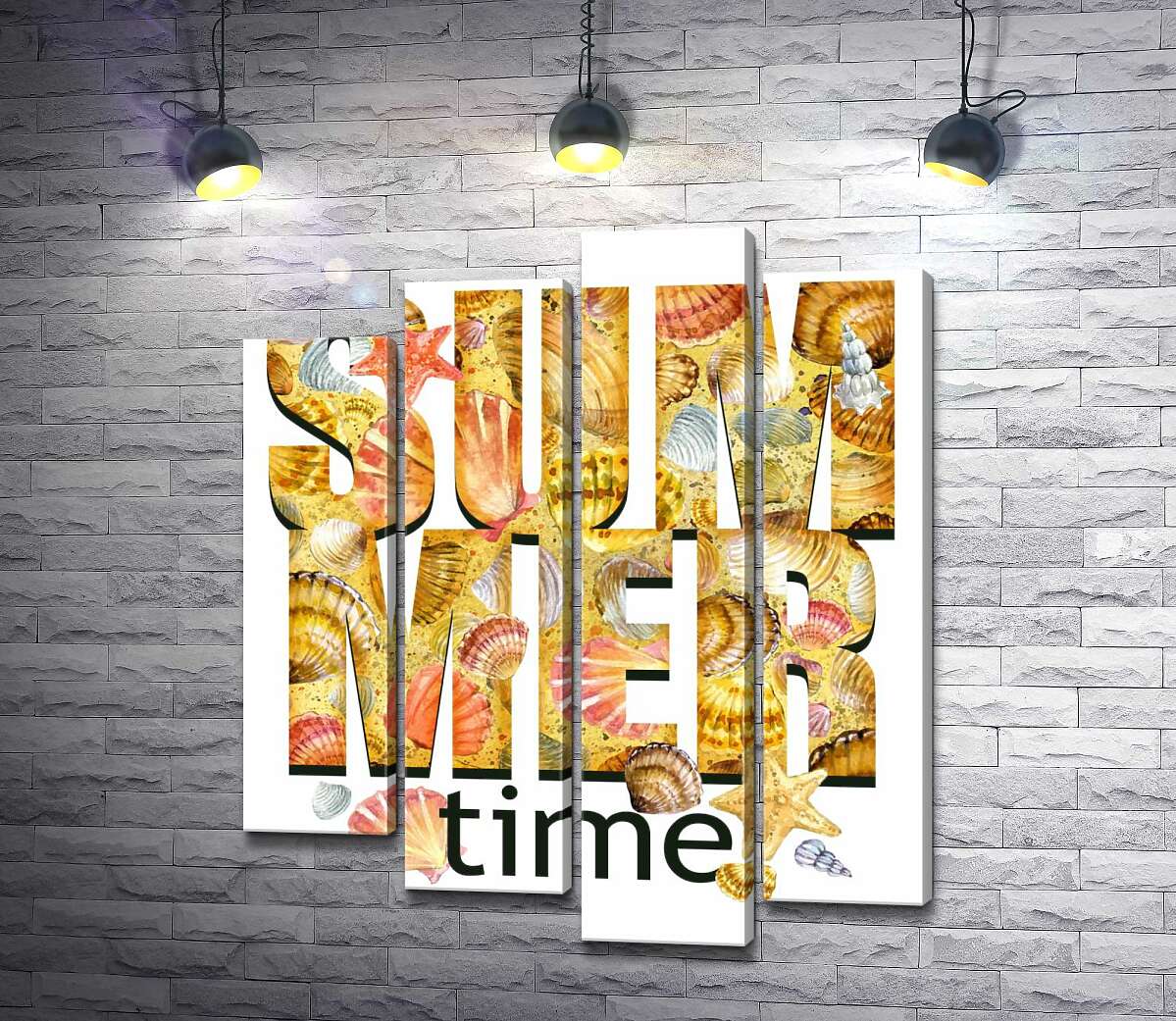 Модульная картина ArtPoster Надпись "summertime" усыпана морскими ракушками 80x97 см Модуль №21
Модульная картина ArtPoster Надпись "summertime" усыпана морскими ракушками 80x97 см Модуль №21