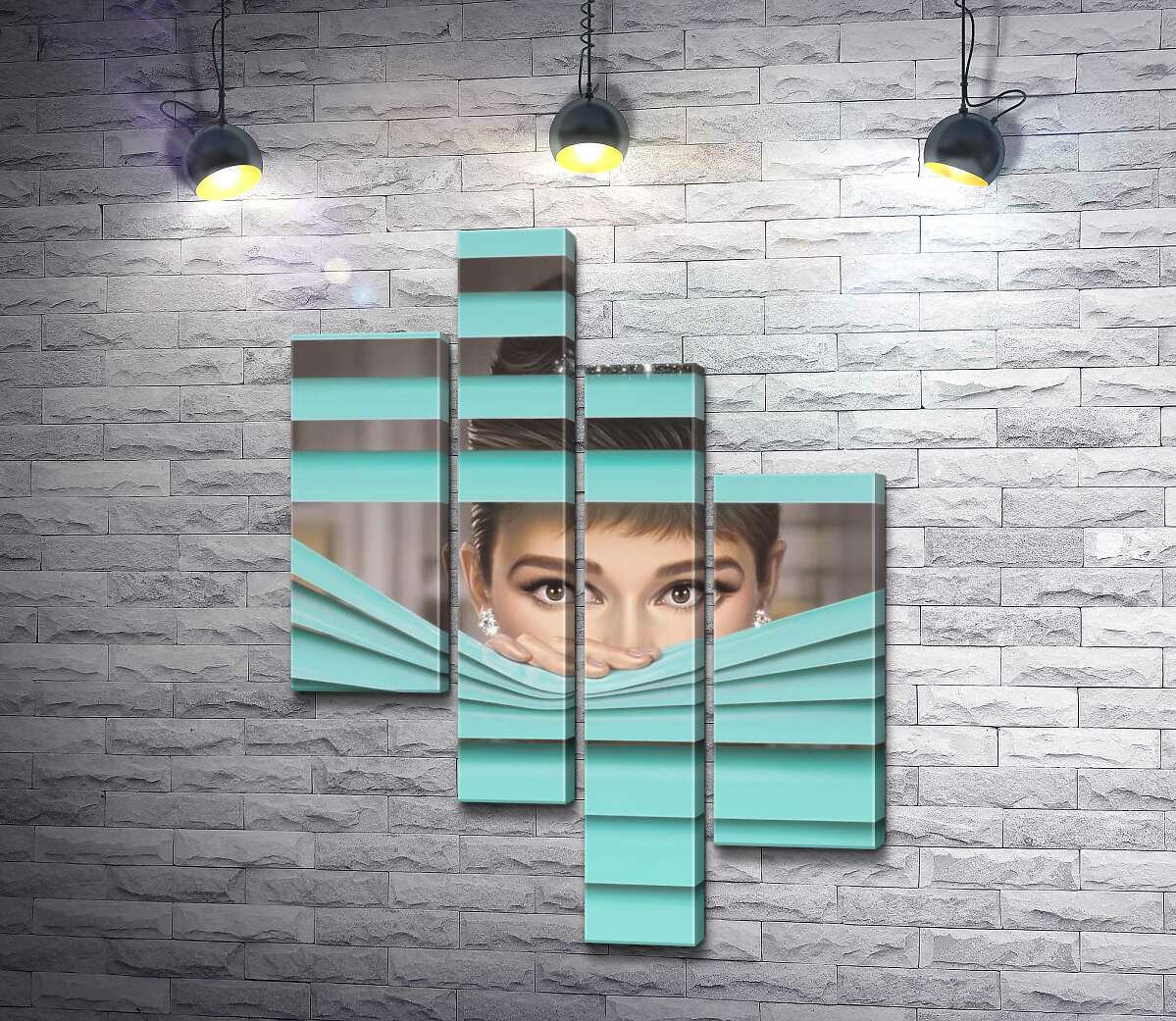 Модульная картина ArtPoster Одри Хепбёрн (Audrey Hepburn) в роли героини фильма "Завтрак у Тиффани" (Breakfast at Tiffany's) 100x140 см Модуль №20
Модульная картина ArtPoster Одри Хепбёрн (Audrey Hepburn) в роли героини фильма "Завтрак у Тиффани" (Breakfast at Tiffany's) 100x140 см Модуль №20