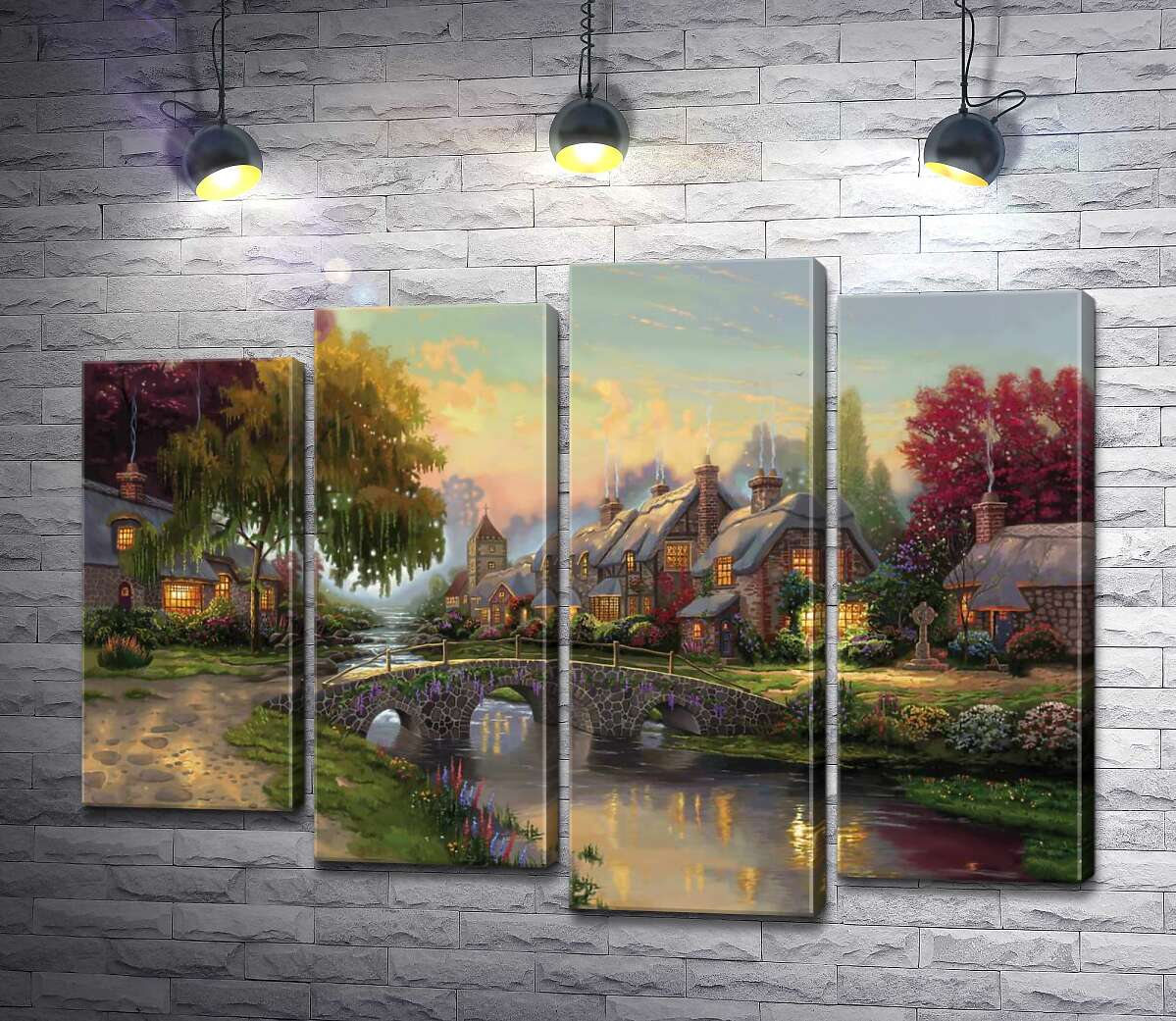 Модульная картина ArtPoster Мост из брусчатки (Cobblestone Bridge) – Томас Кинкейд (Thomas Kinkade) 80x61 см Модуль №21
Модульная картина ArtPoster Мост из брусчатки (Cobblestone Bridge) – Томас Кинкейд (Thomas Kinkade) 80x61 см Модуль №21