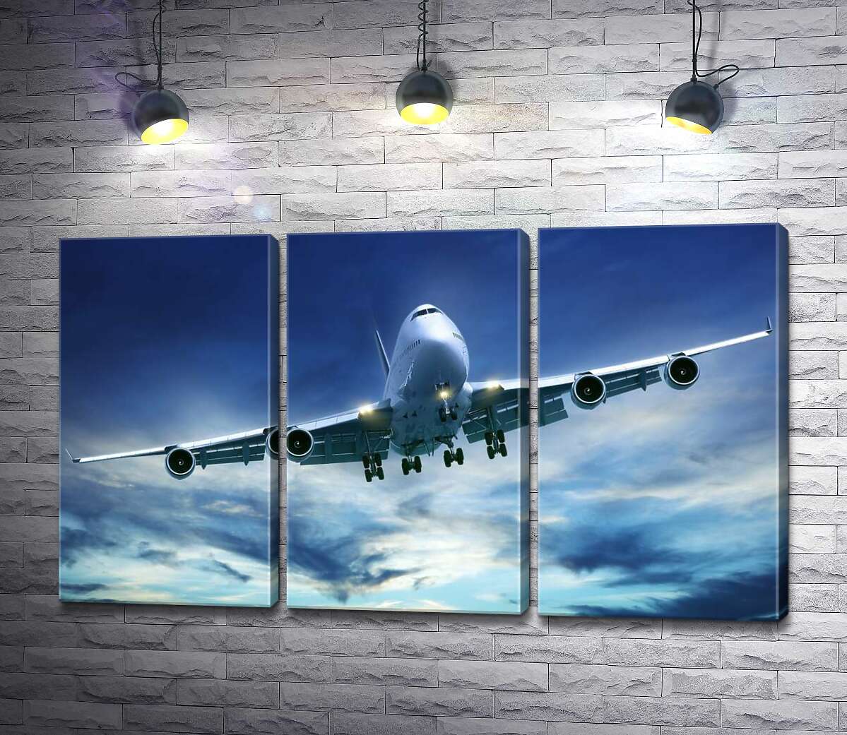 Модульная картина ArtPoster На посадку: американский самолет "Jumbo Jet" 132x77 см Модуль №11
Модульная картина ArtPoster На посадку: американский самолет "Jumbo Jet" 132x77 см Модуль №11