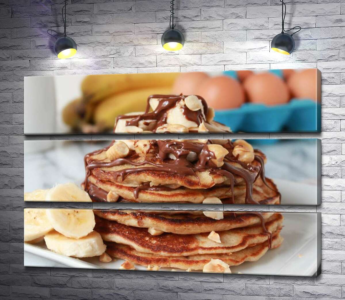 Модульная картина ArtPoster Нежный вкус панкейков со сладким сочетанием шоколада и бананов 100x69 см Модуль №13
Модульная картина ArtPoster Нежный вкус панкейков со сладким сочетанием шоколада и бананов 100x69 см Модуль №13