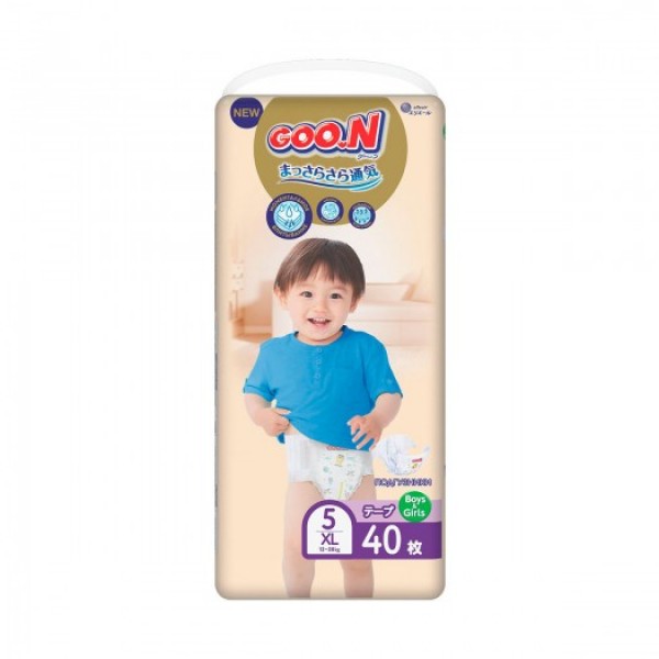 Подгузки GOO.N Premium Soft для дітей 12-20 кг N (розмір 5(XL), на ліпучках, унісекс, 40 шт)
Подгузки GOO.N Premium Soft для дітей 12-20 кг N (розмір 5(XL), на ліпучках, унісекс, 40 шт)