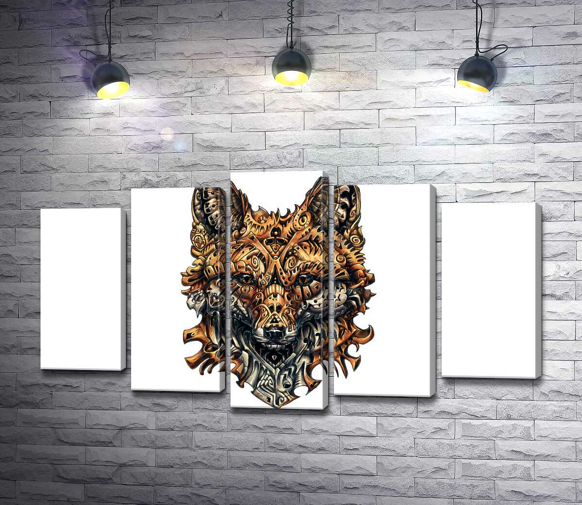 Модульная картина ArtPoster Портрет лисы из железных деталей 130x74 см Модуль №26
Модульная картина ArtPoster Портрет лисы из железных деталей 130x74 см Модуль №26