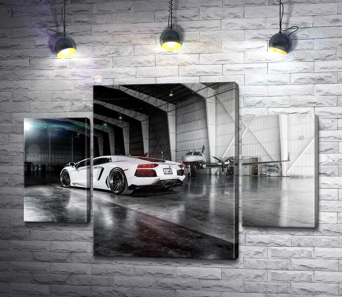 Модульная картина ArtPoster Плавные изгибы сторон в белом автомобиле Ламборгини (Lamborghini Aventador) 80x54 см Модуль №7
Модульная картина ArtPoster Плавные изгибы сторон в белом автомобиле Ламборгини (Lamborghini Aventador) 80x54 см Модуль №7