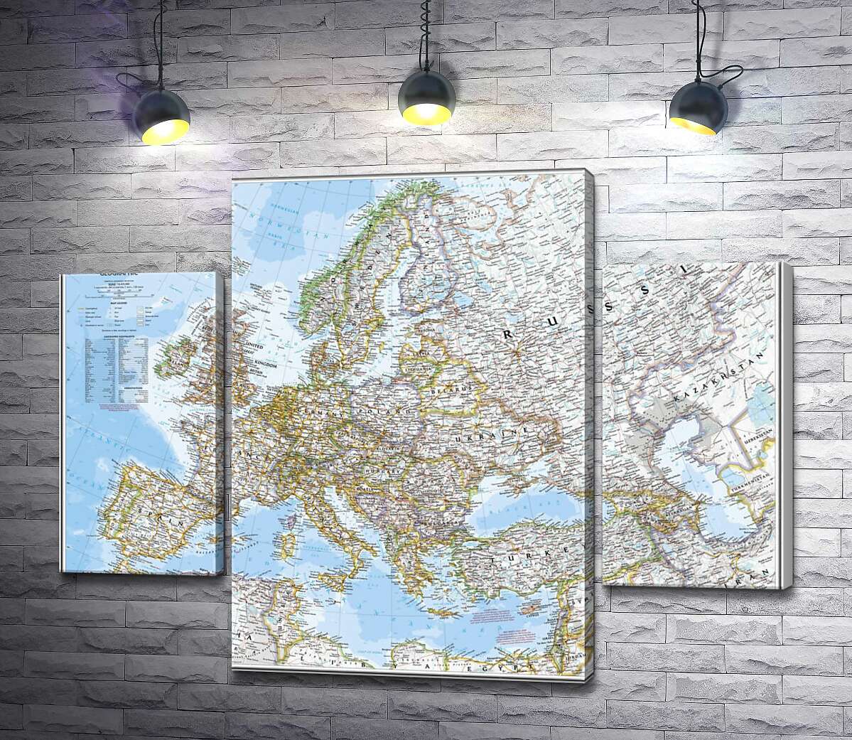 Модульная картина ArtPoster Политическая карта Европы от National Geographic 100x79 см Модуль №7
Модульная картина ArtPoster Политическая карта Европы от National Geographic 100x79 см Модуль №7