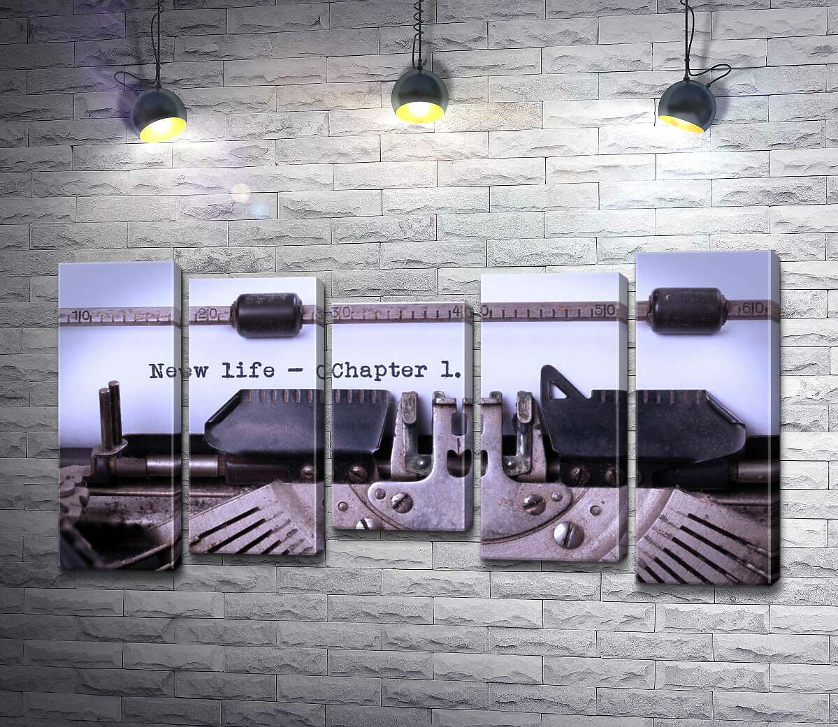 Модульная картина ArtPoster Первая глава книги на пишущей машинке 100x55 см Модуль №28
Модульная картина ArtPoster Первая глава книги на пишущей машинке 100x55 см Модуль №28