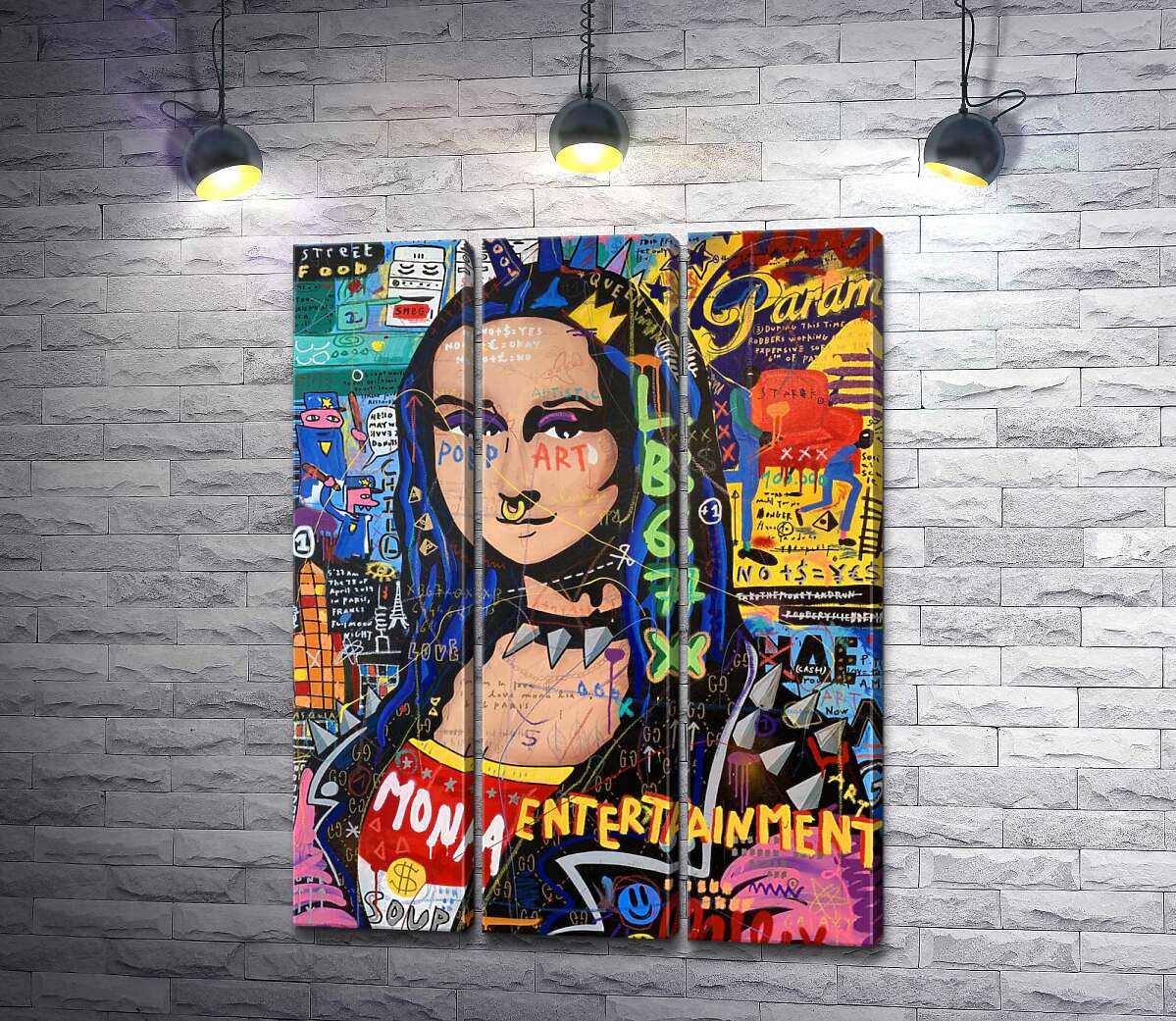 Модульная картина ArtPoster Панк Мона Лиза (Punk Monalisa) - Джисбар 132x174 см Модуль №11
Модульная картина ArtPoster Панк Мона Лиза (Punk Monalisa) - Джисбар 132x174 см Модуль №11