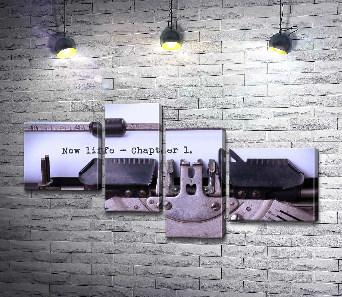 Модульная картина ArtPoster Первая глава книги на пишущей машинке 130x71 см Модуль №20
Модульная картина ArtPoster Первая глава книги на пишущей машинке 130x71 см Модуль №20
