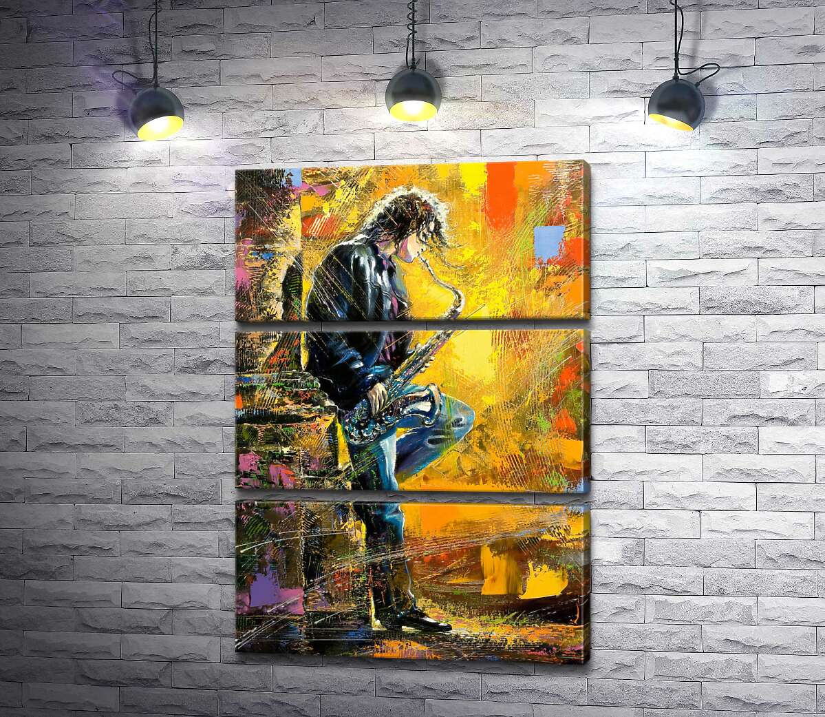 Модульная картина ArtPoster Парень играет на саксофоне среди вечерней улицы 50x72 см Модуль №13
Модульная картина ArtPoster Парень играет на саксофоне среди вечерней улицы 50x72 см Модуль №13