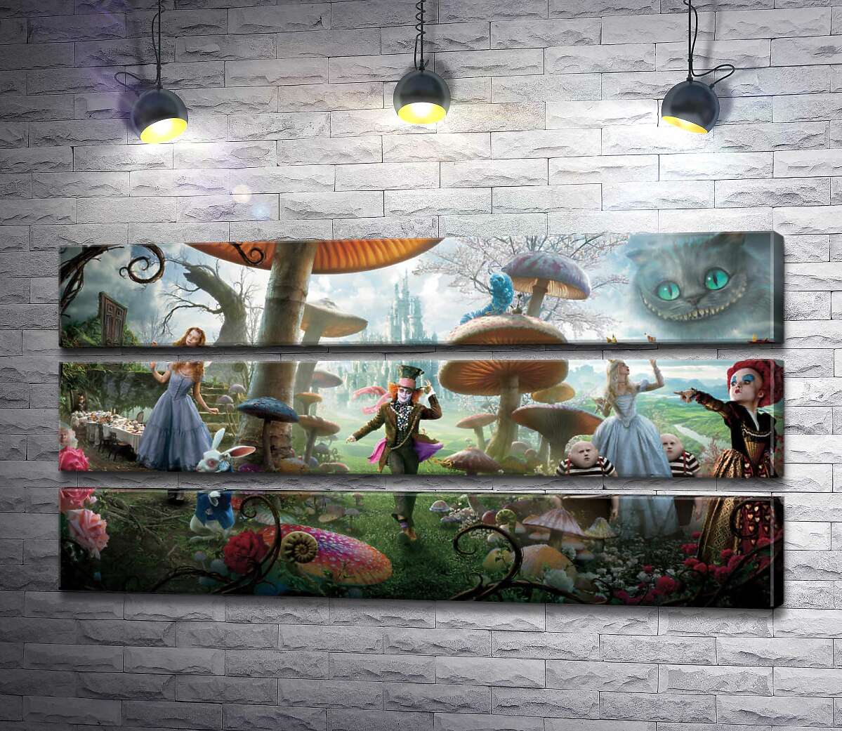 Модульная картина ArtPoster Причудливый постер к фильму "Алиса в стране чудес" (Alice in Wonderland) 130x66 см Модуль №13
Модульная картина ArtPoster Причудливый постер к фильму "Алиса в стране чудес" (Alice in Wonderland) 130x66 см Модуль №13