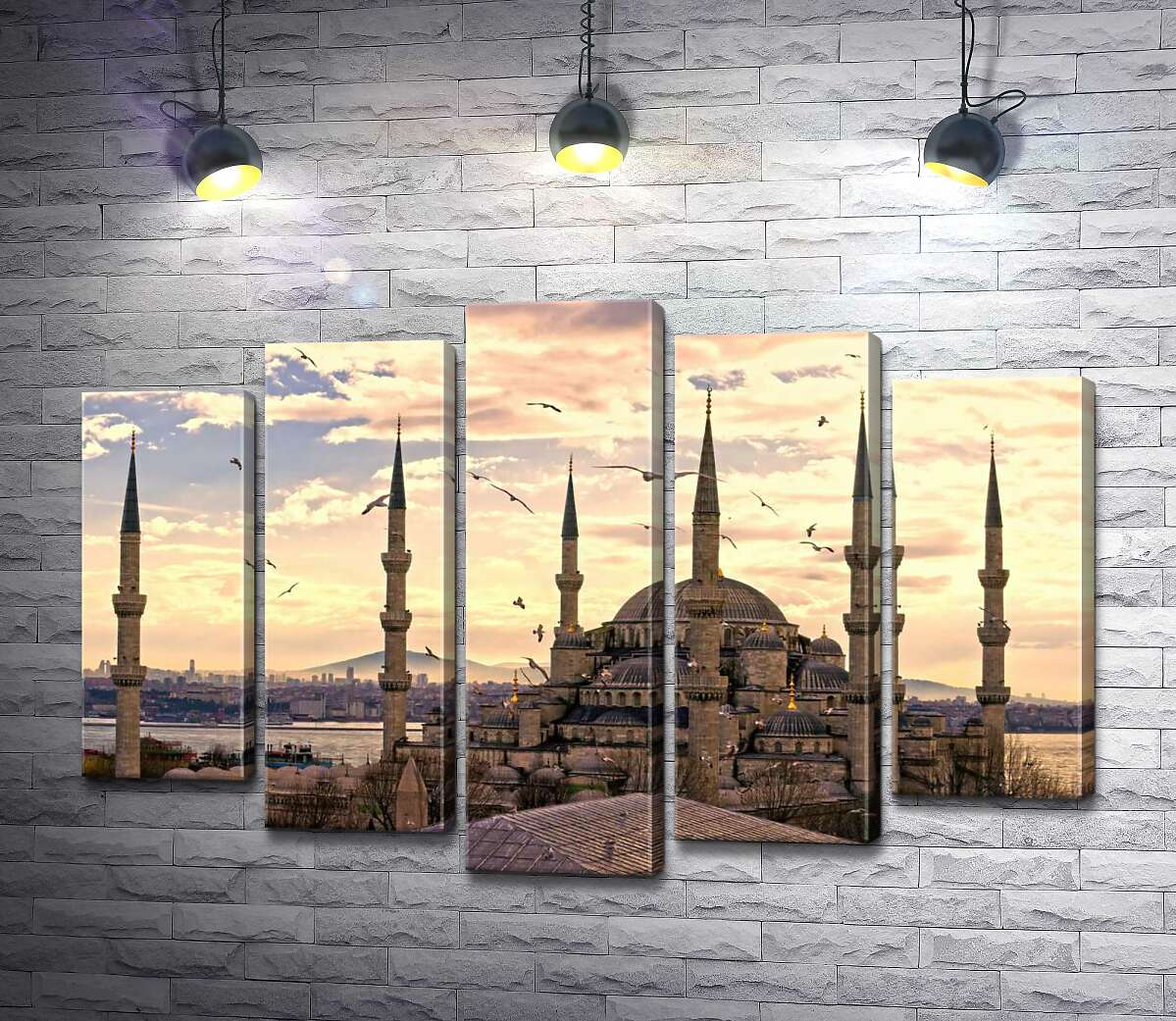 Модульная картина ArtPoster Острые шпили Голубой мечети (Sultanahmet Camii) устремляются в небо Стамбула 130x88 см Модуль №26
Модульная картина ArtPoster Острые шпили Голубой мечети (Sultanahmet Camii) устремляются в небо Стамбула 130x88 см Модуль №26