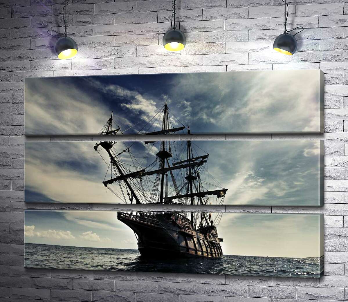 Модульная картина ArtPoster Пиратский корабль "Черная жемчужина" в беспредельности темных волн 130x87 см Модуль №13
Модульная картина ArtPoster Пиратский корабль "Черная жемчужина" в беспредельности темных волн 130x87 см Модуль №13
