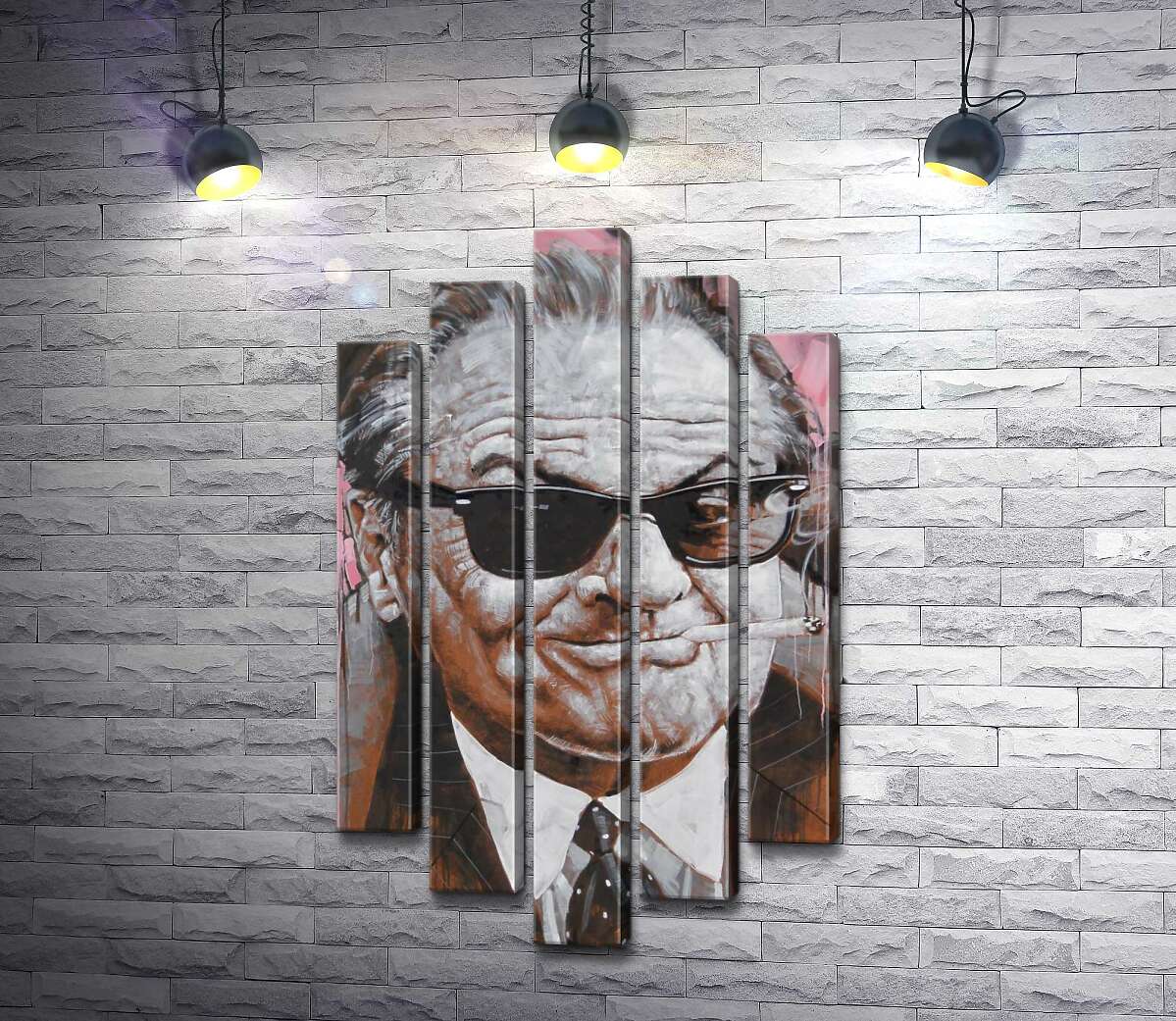 Модульная картина ArtPoster Портрет улыбающегося Джека Николсона (Jack Nicholson) с сигаретой в зубах 120x207 см Модуль №26
Модульная картина ArtPoster Портрет улыбающегося Джека Николсона (Jack Nicholson) с сигаретой в зубах 120x207 см Модуль №26