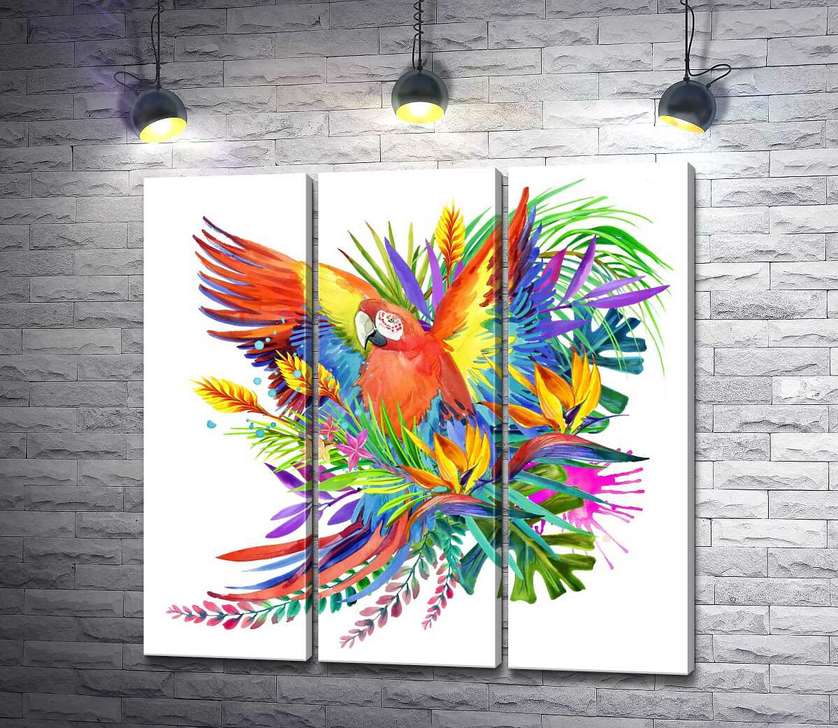 Модульная картина ArtPoster Попугай ара маскируется среди тропического разнообразия цветов 60x60 см Модуль №11
Модульная картина ArtPoster Попугай ара маскируется среди тропического разнообразия цветов 60x60 см Модуль №11