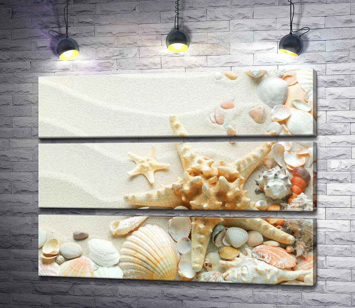 Модульная картина ArtPoster Пастельный узор на песке из морских звезд и ракушек 130x99 см Модуль №13
Модульная картина ArtPoster Пастельный узор на песке из морских звезд и ракушек 130x99 см Модуль №13