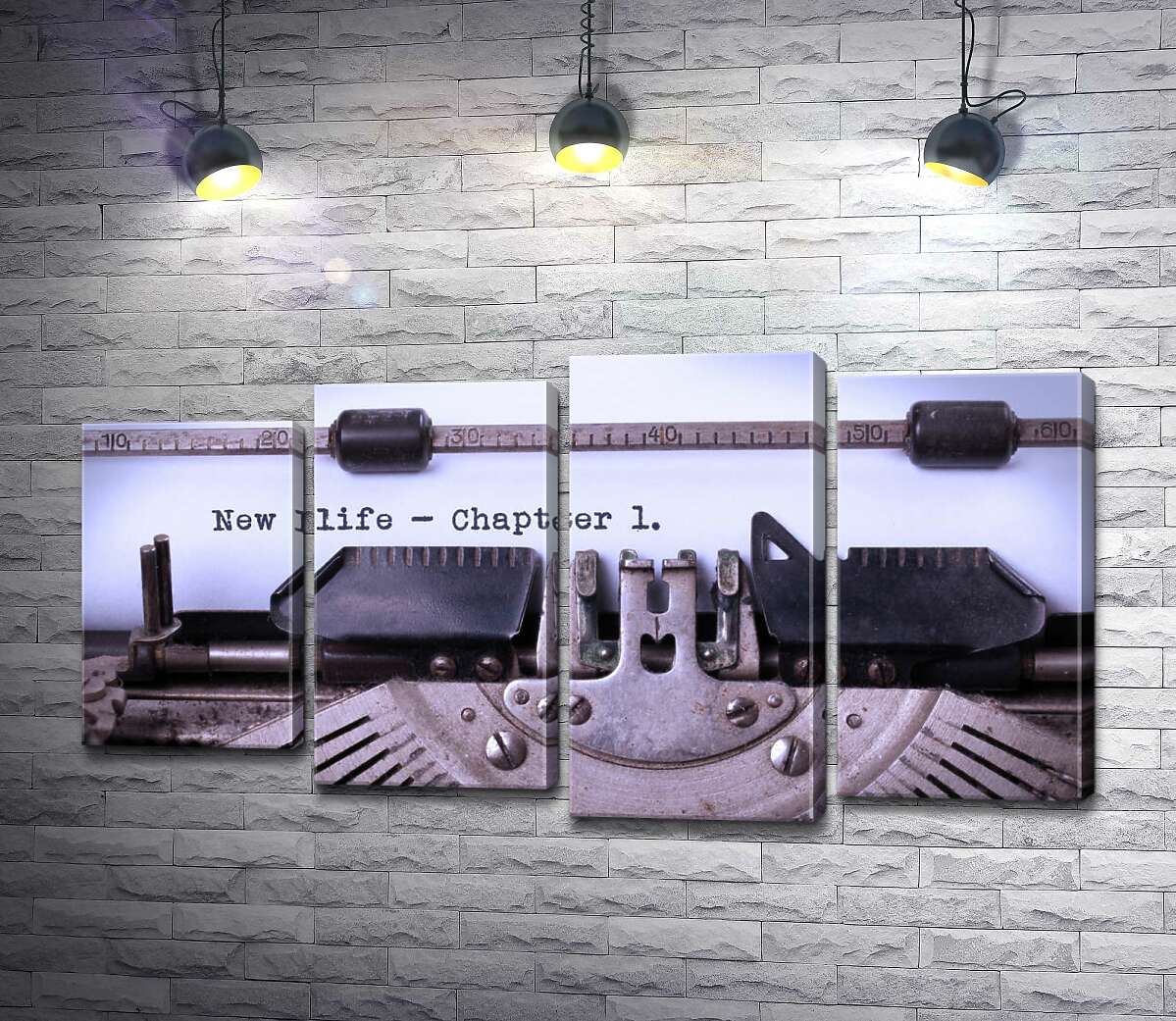 Модульная картина ArtPoster Первая глава книги на пишущей машинке 132x71 см Модуль №21
Модульная картина ArtPoster Первая глава книги на пишущей машинке 132x71 см Модуль №21