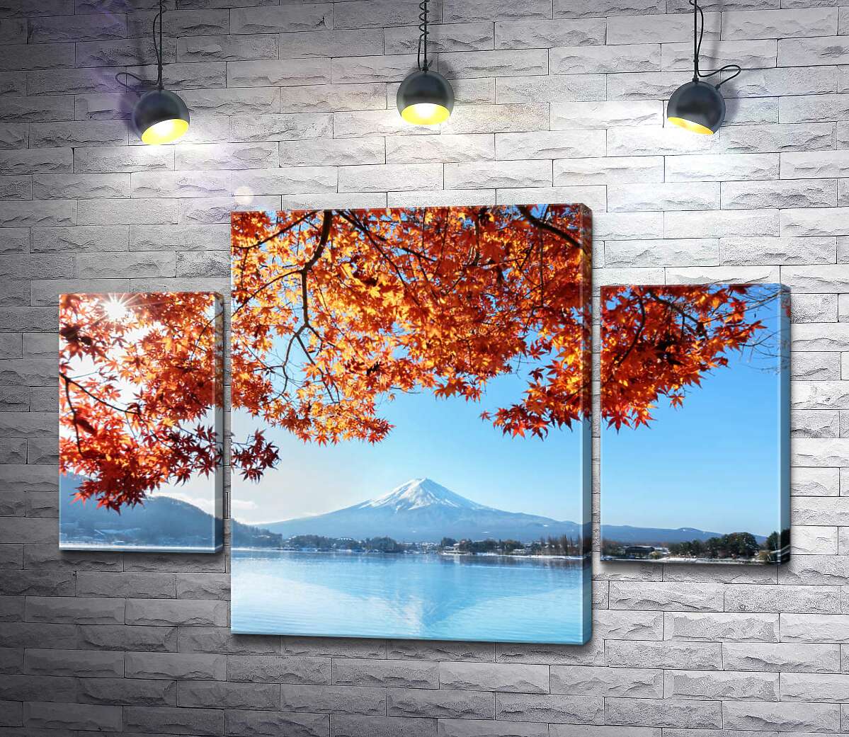 Модульная картина ArtPoster Осенний вид на гору Фудзи (Mount Fuji) из вод озера 100x69 см Модуль №7
Модульная картина ArtPoster Осенний вид на гору Фудзи (Mount Fuji) из вод озера 100x69 см Модуль №7