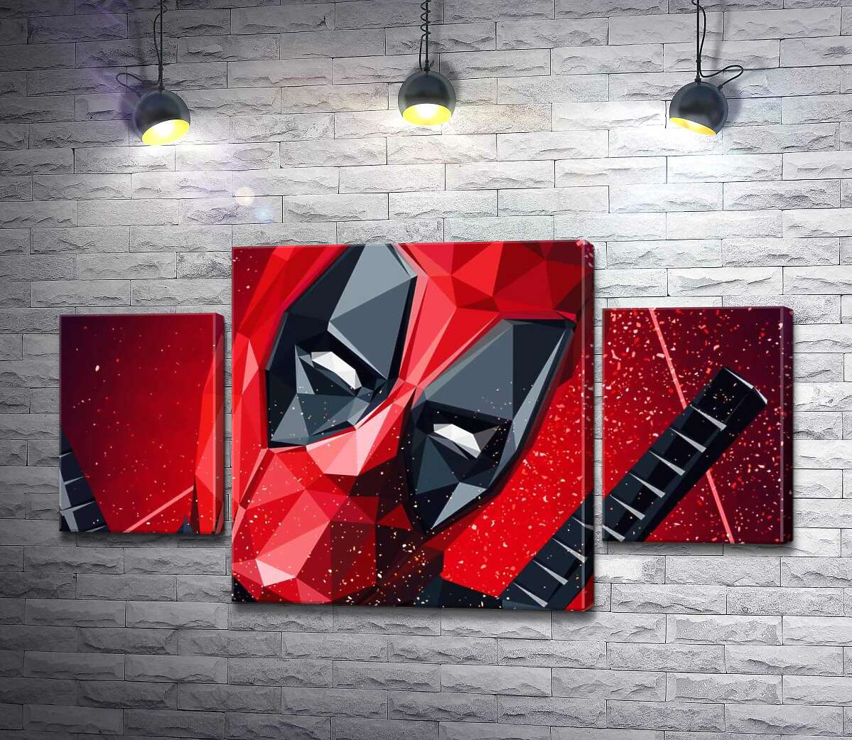 Модульная картина ArtPoster Портрет Дэдпула в технике papercraft 100x58 см Модуль №7
Модульная картина ArtPoster Портрет Дэдпула в технике papercraft 100x58 см Модуль №7