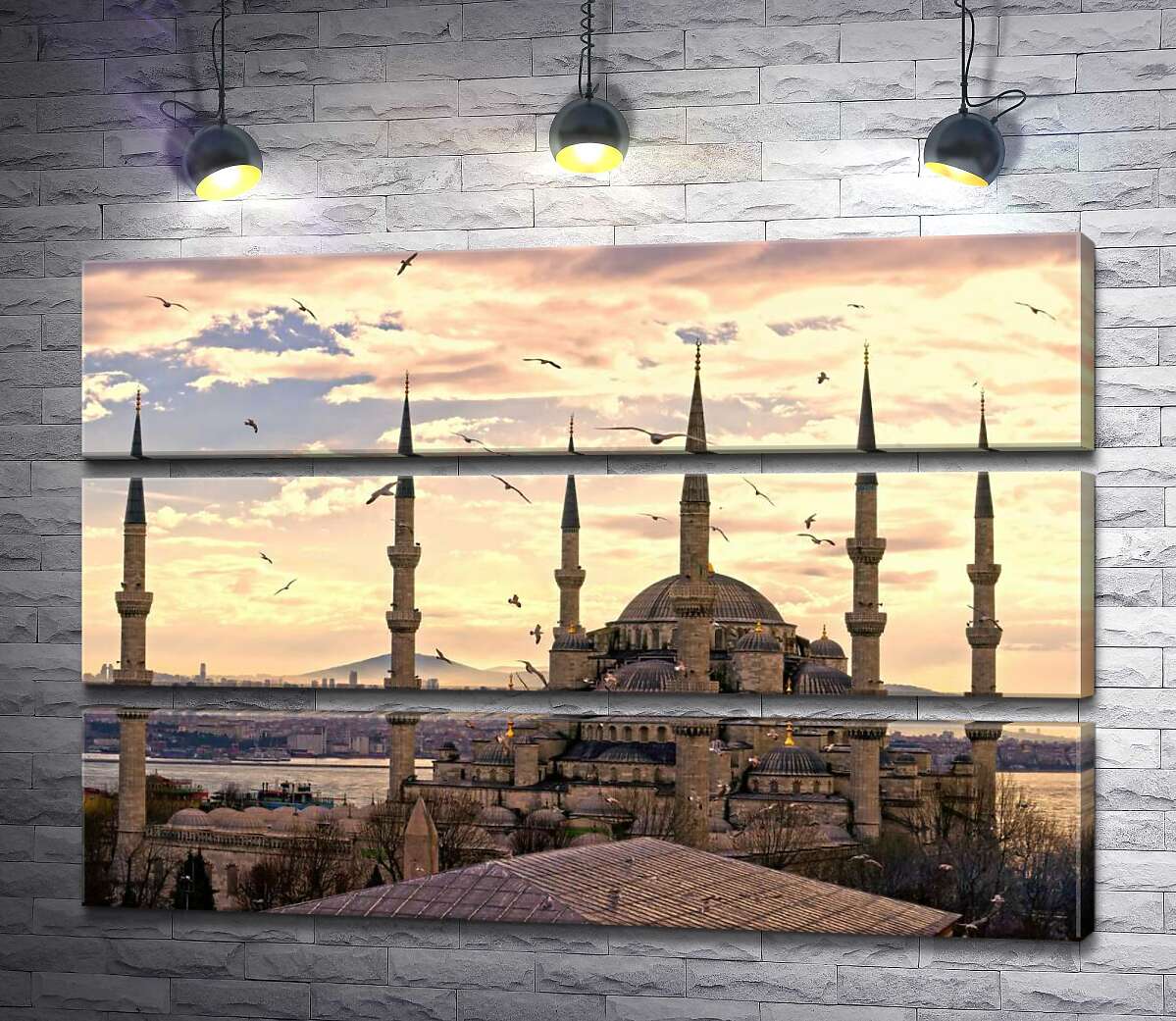 Модульная картина ArtPoster Острые шпили Голубой мечети (Sultanahmet Camii) устремляются в небо Стамбула 130x87 см Модуль №13
Модульная картина ArtPoster Острые шпили Голубой мечети (Sultanahmet Camii) устремляются в небо Стамбула 130x87 см Модуль №13