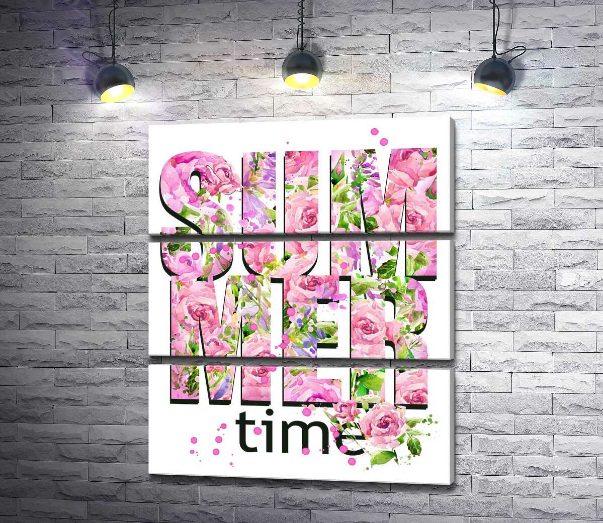 Модульная картина ArtPoster Розовый узор надписи "summertime" 51x60 см Модуль №13
Модульная картина ArtPoster Розовый узор надписи "summertime" 51x60 см Модуль №13