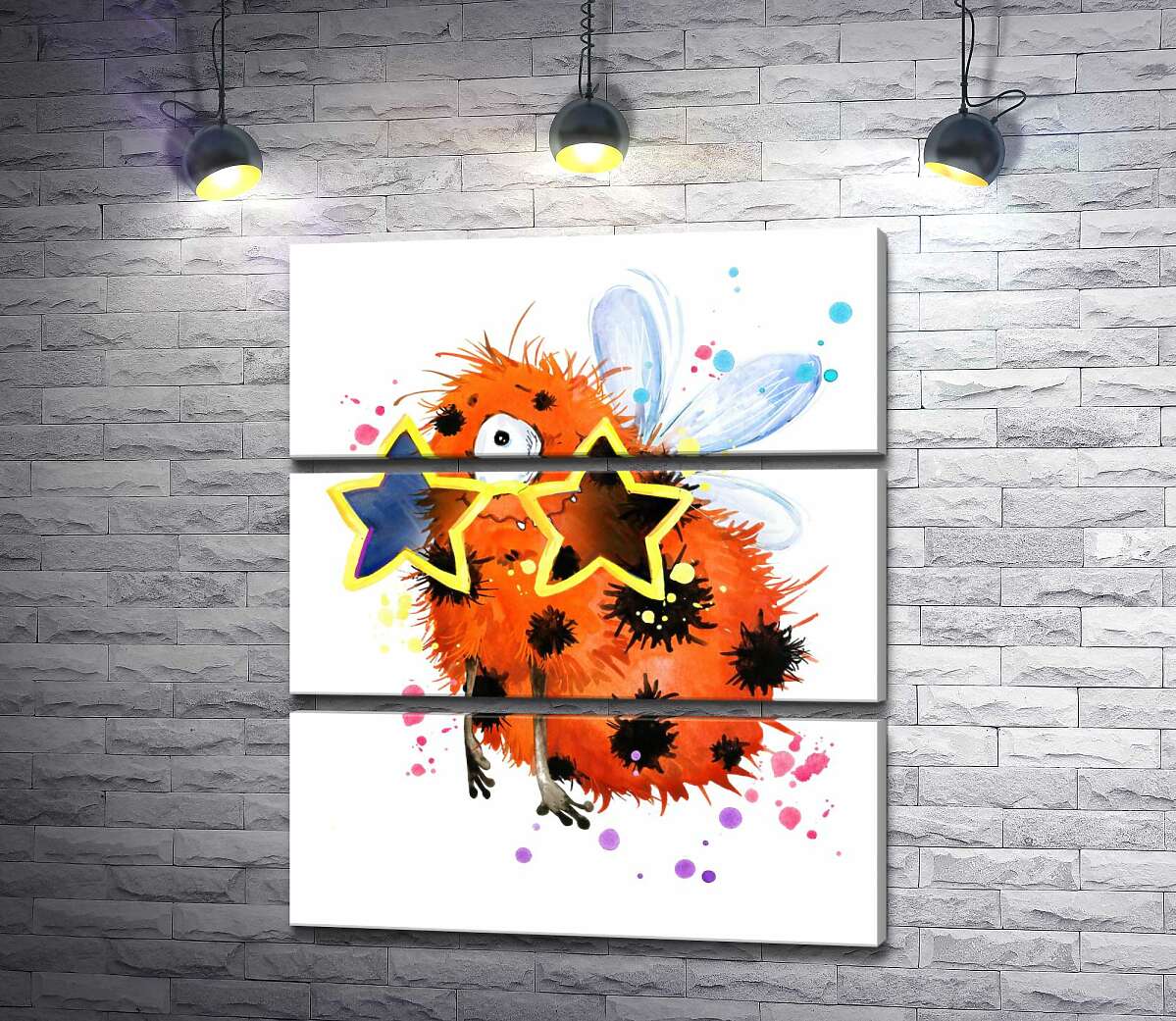Модульная картина ArtPoster Пятнистый циклоп в очках-звездах 100x120 см Модуль №13
Модульная картина ArtPoster Пятнистый циклоп в очках-звездах 100x120 см Модуль №13