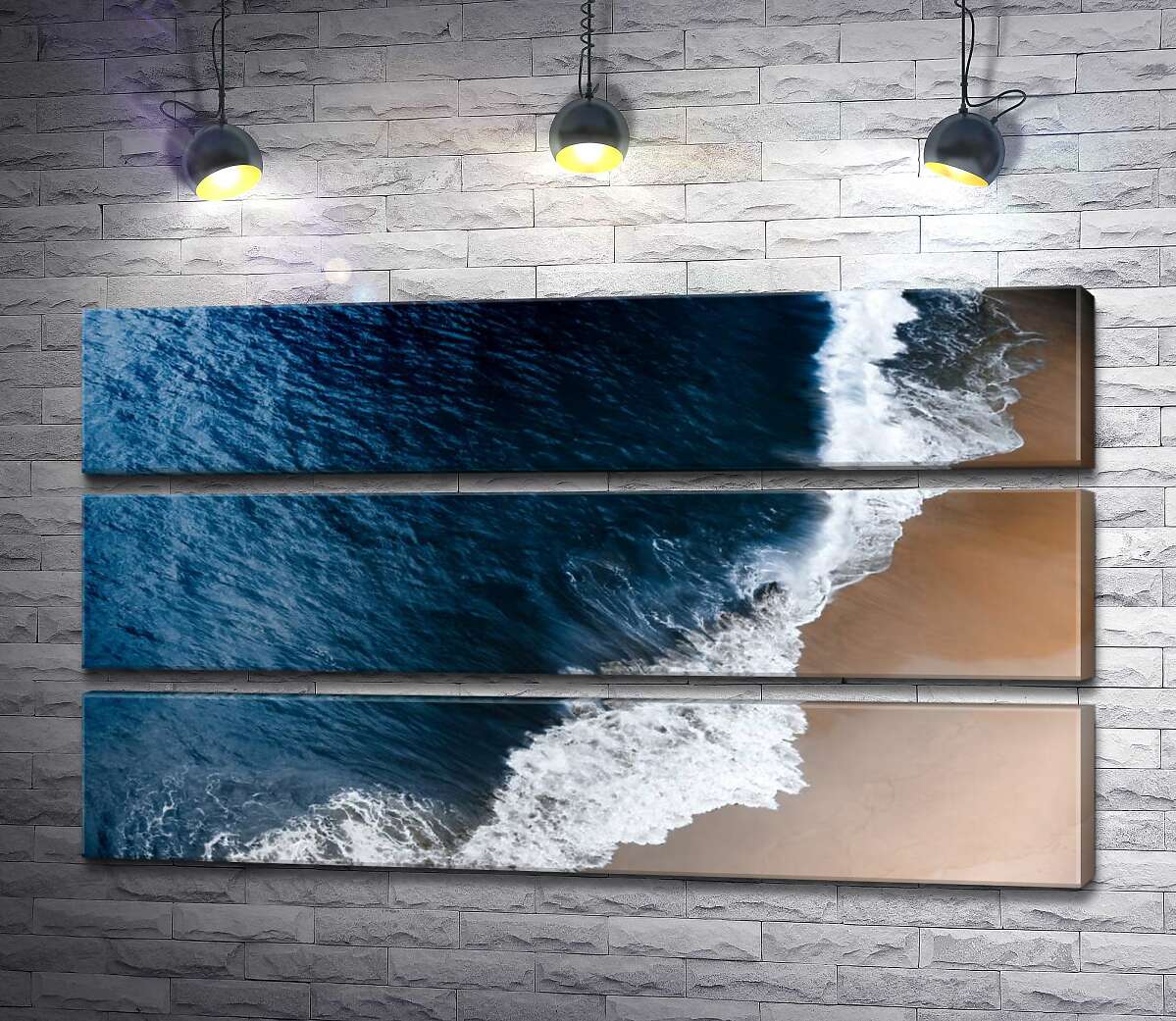 Модульная картина ArtPoster Сапфирная глубина океана поглощает желтый песок 130x75 см Модуль №13
Модульная картина ArtPoster Сапфирная глубина океана поглощает желтый песок 130x75 см Модуль №13