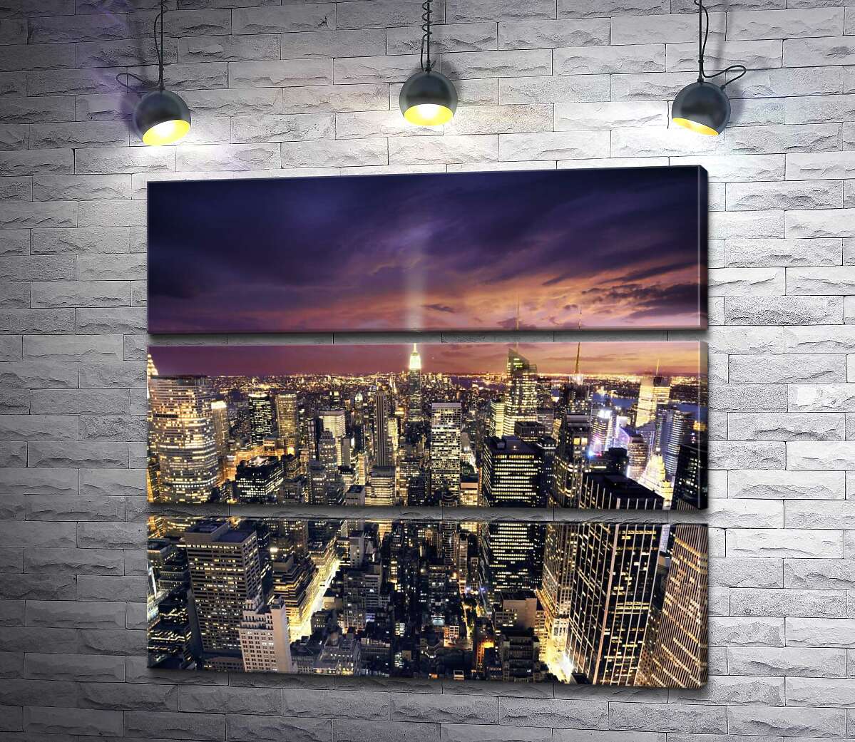 Модульная картина ArtPoster С высоты небоскребов: ночной свет домов Мидтауна 130x120 см Модуль №13
Модульная картина ArtPoster С высоты небоскребов: ночной свет домов Мидтауна 130x120 см Модуль №13