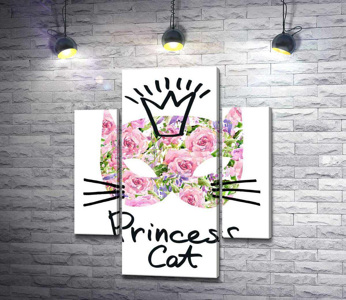 Модульная картина ArtPoster Розовая маска кота с надписью "princess cat" 80x95 см Модуль №7
Модульная картина ArtPoster Розовая маска кота с надписью "princess cat" 80x95 см Модуль №7
