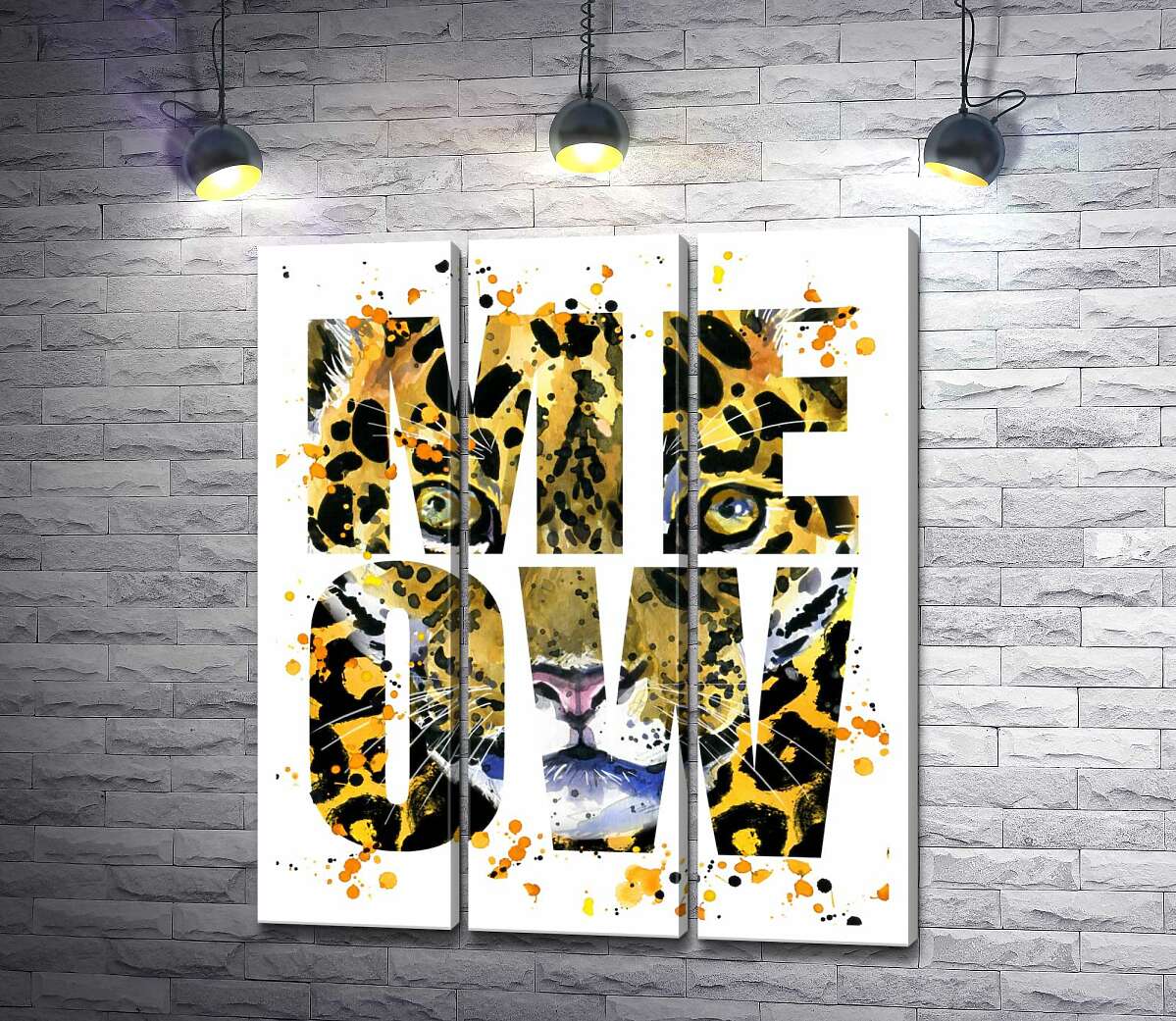 Модульная картина ArtPoster Пятнистый силуэт леопарда в буквах "meow" 132x154 см Модуль №11
Модульная картина ArtPoster Пятнистый силуэт леопарда в буквах "meow" 132x154 см Модуль №11
