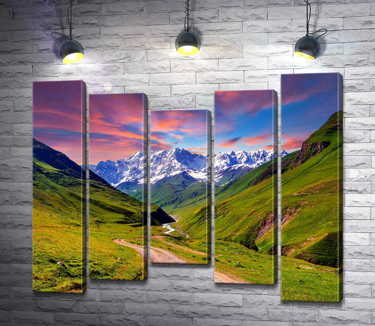 Модульная картина ArtPoster Серпантин дорожки потерялся между изумрудных склонов гор 130x110 см Модуль №28
Модульная картина ArtPoster Серпантин дорожки потерялся между изумрудных склонов гор 130x110 см Модуль №28