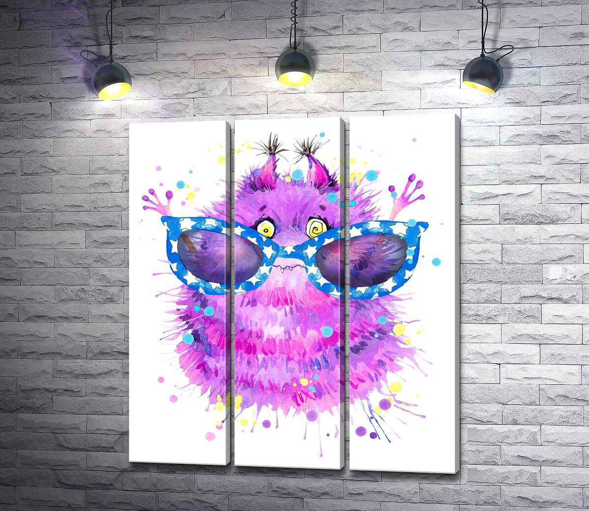 Модульная картина ArtPoster Пушистый фиолетовый монстр в больших синих очках 132x154 см Модуль №11
Модульная картина ArtPoster Пушистый фиолетовый монстр в больших синих очках 132x154 см Модуль №11