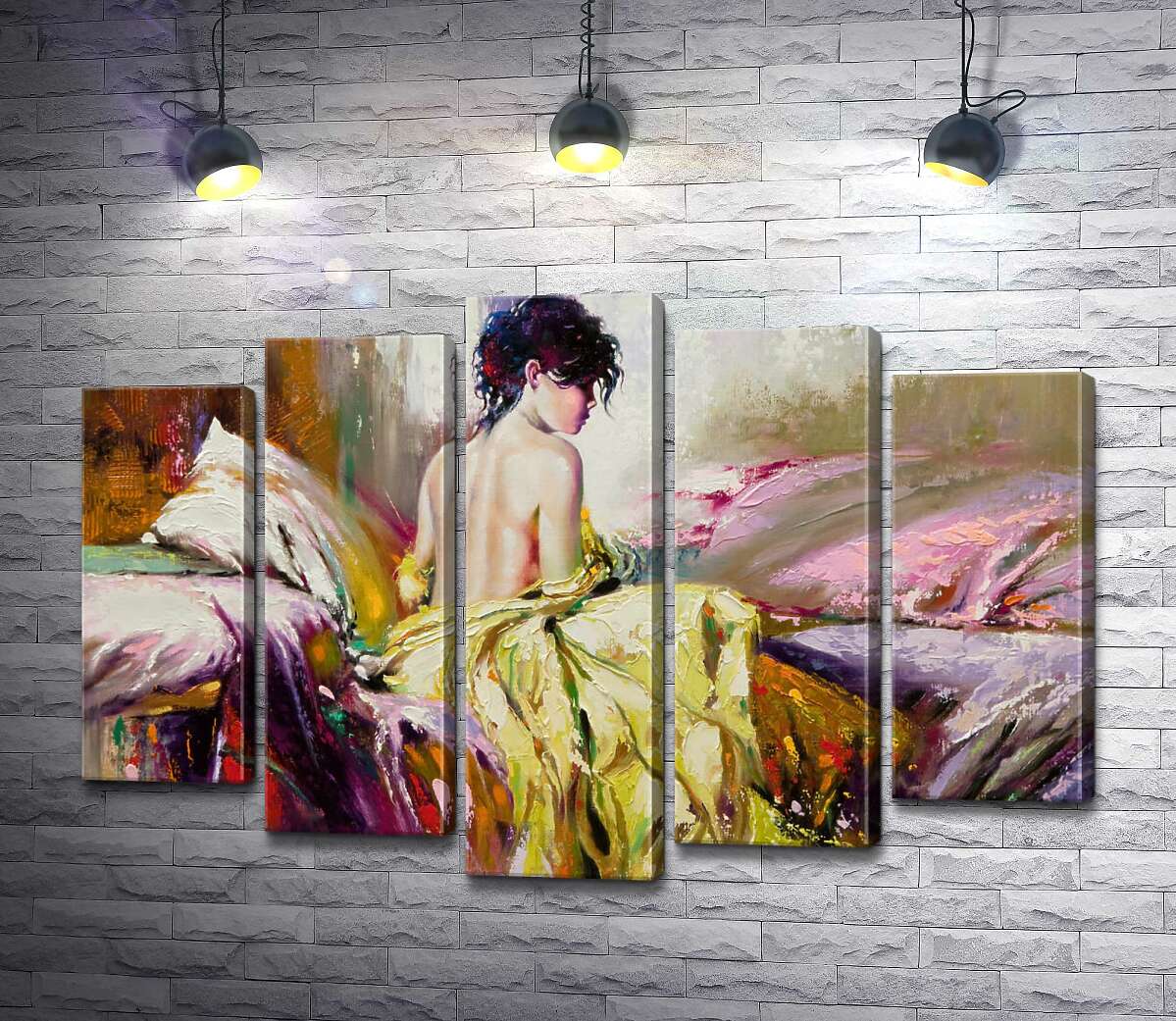 Модульная картина ArtPoster Профиль обнаженной девушки среди подушек в постели 130x90 см Модуль №26
Модульная картина ArtPoster Профиль обнаженной девушки среди подушек в постели 130x90 см Модуль №26