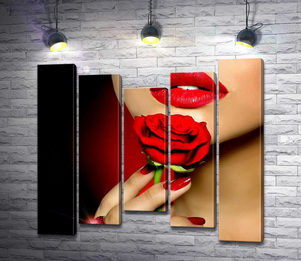Модульная картина ArtPoster Роскошь красного на губах, пальцах и розе 130x121 см Модуль №28
Модульная картина ArtPoster Роскошь красного на губах, пальцах и розе 130x121 см Модуль №28
