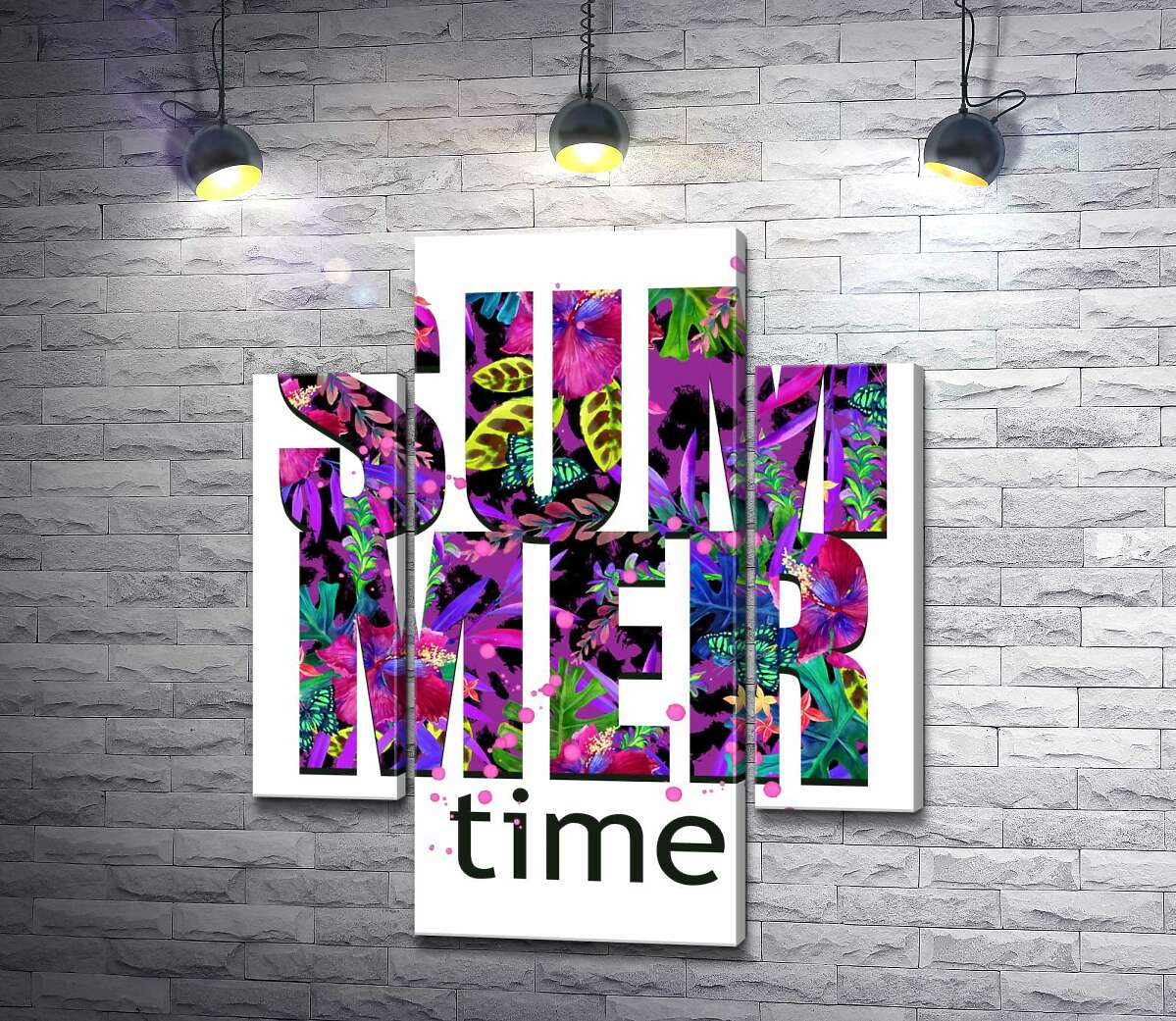 Модульная картина ArtPoster Рисунок цветочной клумбы в фиолетовых тонах на буквах "summertime" 80x95 см Модуль №7
Модульная картина ArtPoster Рисунок цветочной клумбы в фиолетовых тонах на буквах "summertime" 80x95 см Модуль №7