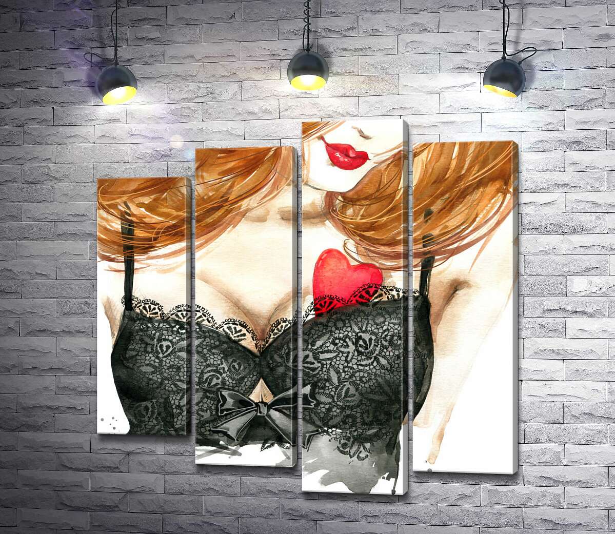Модульная картина ArtPoster Сердце притаилось на груди рыжеволосой красавицы 132x131 см Модуль №21
Модульная картина ArtPoster Сердце притаилось на груди рыжеволосой красавицы 132x131 см Модуль №21